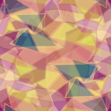 soyut geometrik renkli Dikişsiz desen arka plan için vektör çizim