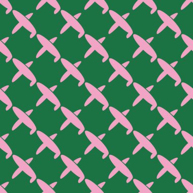 Uçak, vektör çizim seamless modeli