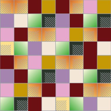 soyut geometrik renkli seamless modeli. vektör çizim