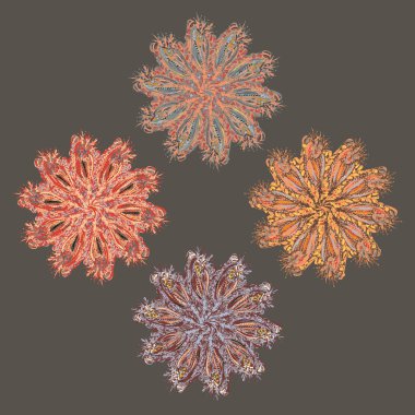 Stil zentangle yeni simetrik mandala doodle ile sanat esin kaynağı oldu. Duvar kağıdı, desen dolgularını, web sayfaları, yüzey dokuları için dekoratif nesne-ebilmek var olmak kullanılmış.