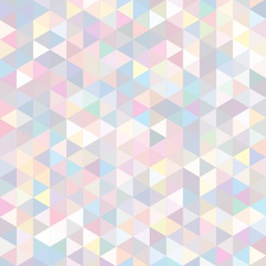 Sorunsuz üçgenler desen. Arka plan ile renkli geometrik şekiller. Vektör