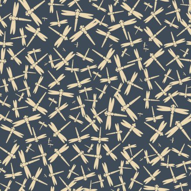 Dekoratif renkli seamless modeli ile şirin yusufçuk