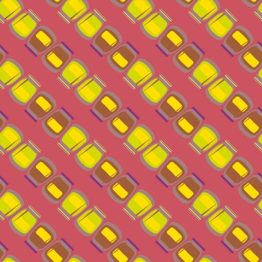 simetrik soyut desen, vektör çizim oluşturma 