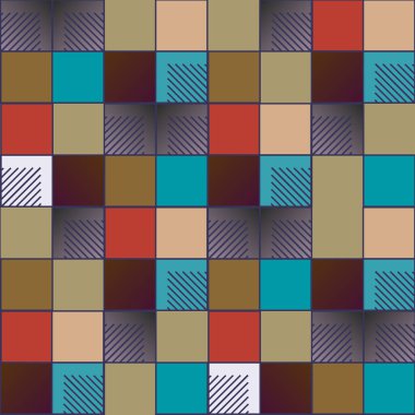 soyut geometrik renkli seamless modeli. vektör çizim