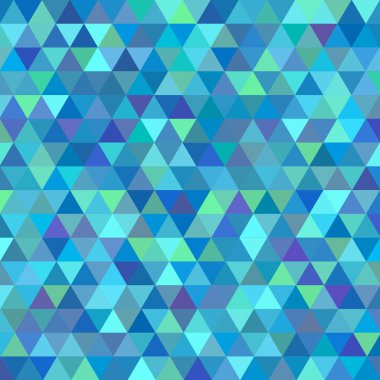 Sorunsuz üçgenler desen. Arka plan ile renkli geometrik şekiller. Vektör