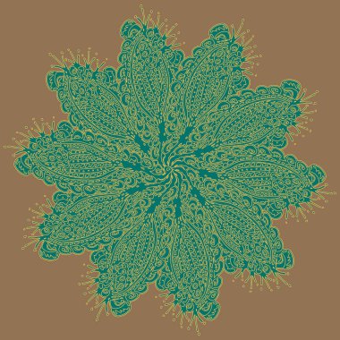 Stil zentangle yeni simetrik mandala doodle ile sanat esin kaynağı oldu. Duvar kağıdı, desen dolgularını, web sayfaları, yüzey dokuları için dekoratif nesne-ebilmek var olmak kullanılmış.