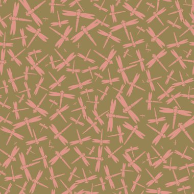 Dekoratif renkli seamless modeli ile şirin yusufçuk