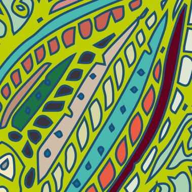 Zentangle arka plan çok renkli kaos seamless modeli örgü