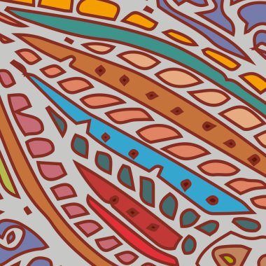 Zentangle arka plan çok renkli kaos seamless modeli örgü