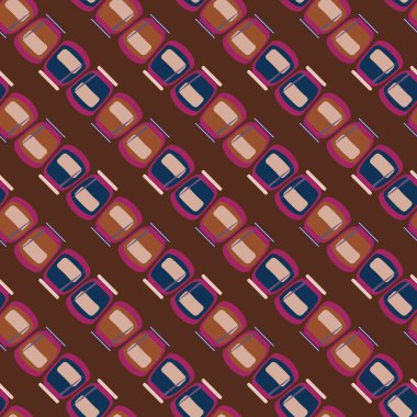 simetrik soyut desen, vektör çizim oluşturma 