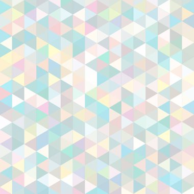 Sorunsuz üçgenler desen. Arka plan ile renkli geometrik şekiller. Vektör