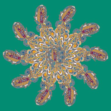 Stil zentangle yeni simetrik mandala doodle ile sanat esin kaynağı oldu. Duvar kağıdı, desen dolgularını, web sayfaları, yüzey dokuları için dekoratif nesne-ebilmek var olmak kullanılmış.