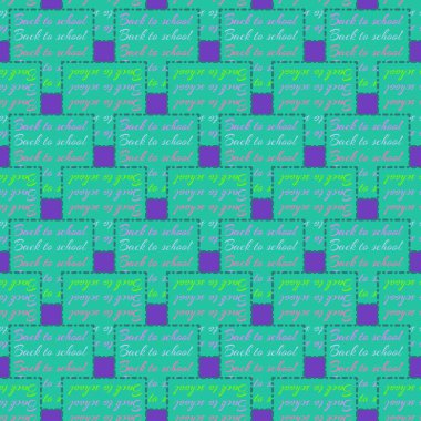Okul hazırlıkları, arka plan için yeni dikişsiz desen. 
