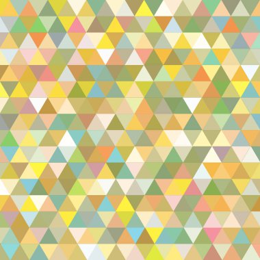 Sorunsuz üçgenler desen. Arka plan ile renkli geometrik şekiller. Vektör