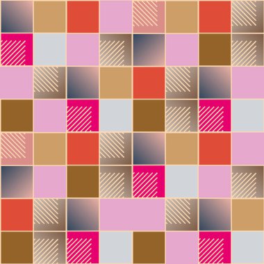 soyut geometrik renkli seamless modeli. vektör çizim