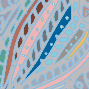 Zentangle arka plan çok renkli kaos seamless modeli örgü