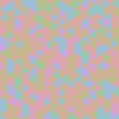 Sorunsuz üçgenler desen. Arka plan ile renkli geometrik şekiller. Vektör