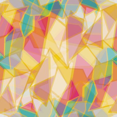 soyut geometrik renkli Dikişsiz desen arka plan için vektör çizim