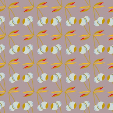 Kiraz, vektör çizim ile vektör seamless modeli 