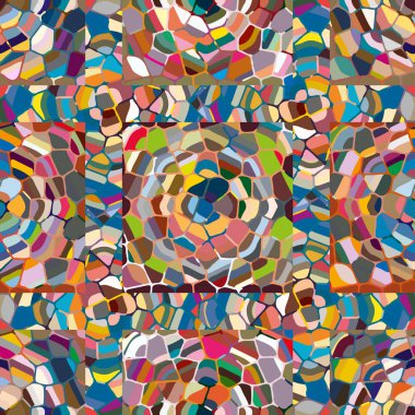 soyut renkli mozaik seamless modeli