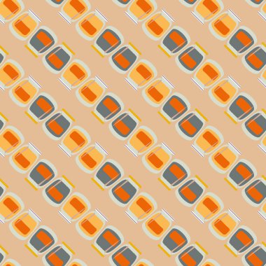 simetrik soyut desen, vektör çizim oluşturma 