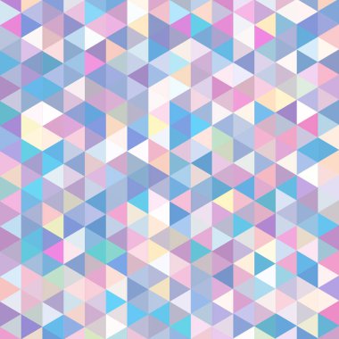Sorunsuz üçgenler desen. Arka plan ile renkli geometrik şekiller. Vektör