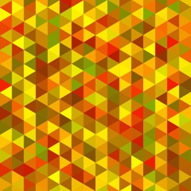 Sorunsuz üçgenler desen. Arka plan ile renkli geometrik şekiller. Vektör