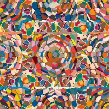 soyut renkli mozaik seamless modeli