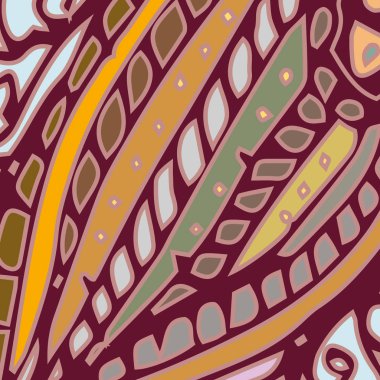 Zentangle arka plan çok renkli kaos seamless modeli örgü