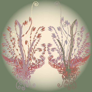 Yeni tasarım çalışmaları için el yapımı doodle ile soyut desen