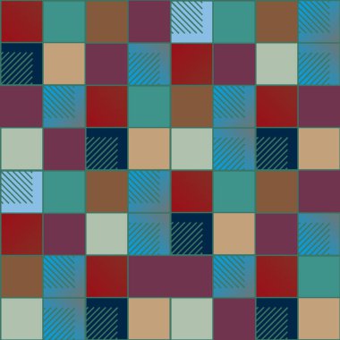 soyut geometrik renkli seamless modeli. vektör çizim