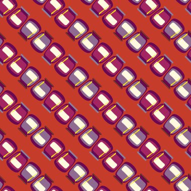 simetrik soyut desen, vektör çizim oluşturma 