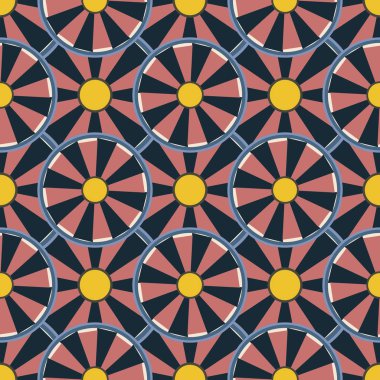 soyut geometrik renk desenli vektör çizimi