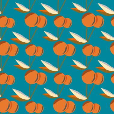 Kiraz için arka plan ile renkli seamless modeli. 