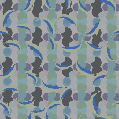 Renkli yunuslar Dikişsiz desen, çizim