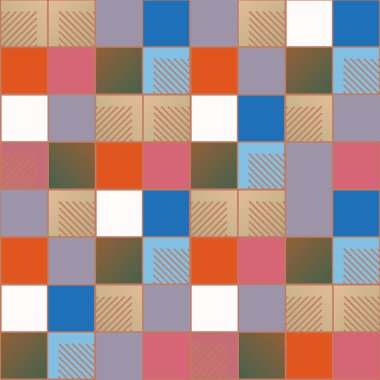 soyut geometrik renkli seamless modeli. vektör çizim