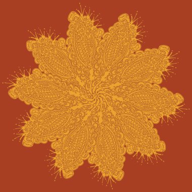 Stil zentangle yeni simetrik mandala doodle ile sanat esin kaynağı oldu. Duvar kağıdı, desen dolgularını, web sayfaları, yüzey dokuları için dekoratif nesne-ebilmek var olmak kullanılmış.