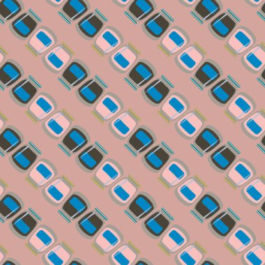 simetrik soyut desen, vektör çizim oluşturma 