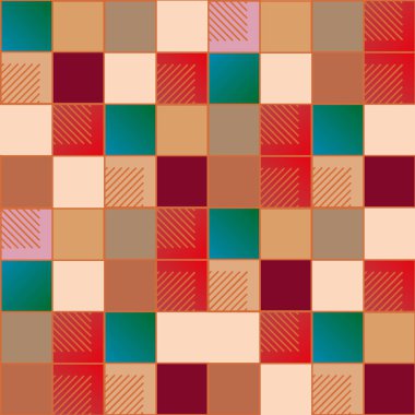 soyut geometrik renkli seamless modeli. vektör çizim