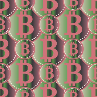 bitcoins parlak parlak pahalı sikkeleri ile Seamless modeli 