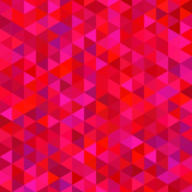 Sorunsuz üçgenler desen. Arka plan ile renkli geometrik şekiller. Vektör