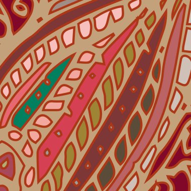 Zentangle arka plan çok renkli kaos seamless modeli örgü