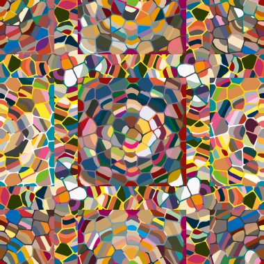 soyut renkli mozaik seamless modeli