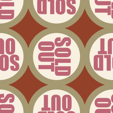 Dikişsiz desen, vektör çizim sattı