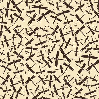 Dekoratif renkli seamless modeli ile şirin yusufçuk