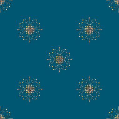 Renkli vintage seamless modeli, vektör çizim 