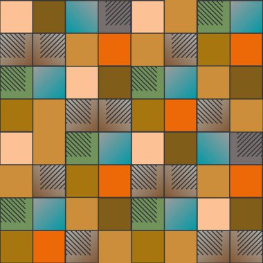 soyut geometrik renkli seamless modeli. vektör çizim