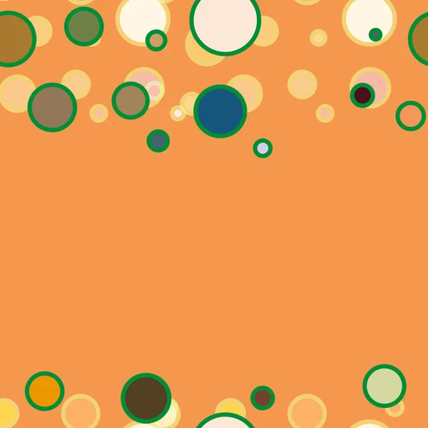 Patrón Sin Costura Geométrico Abstracto Colorido Con Círculos Ilustración Del — Vector de stock