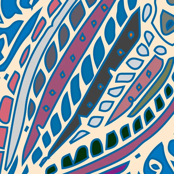 Zentangle arka plan çok renkli kaos seamless modeli örgü