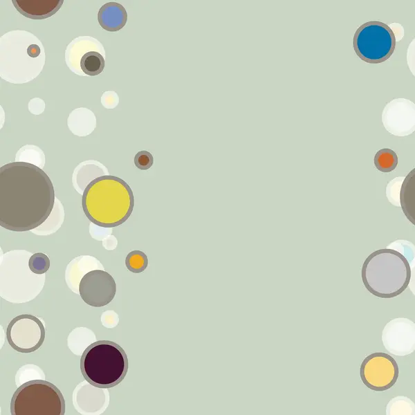 Абстрактный Геометрический Красочный Бесшовный Узор Кругами Векторная Иллюстрация Фона — стоковый вектор